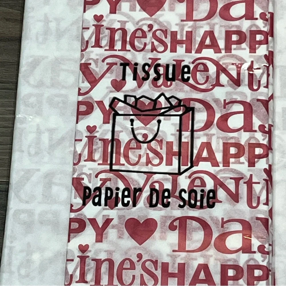 3 Packages Hallmark Happy Valentine's Day Tissue Paper 18 Sheets total